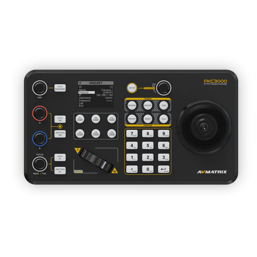 AVMATRIX PKC3000 – Contrôleur Professionnel PTZ IP & Série avec Joystick