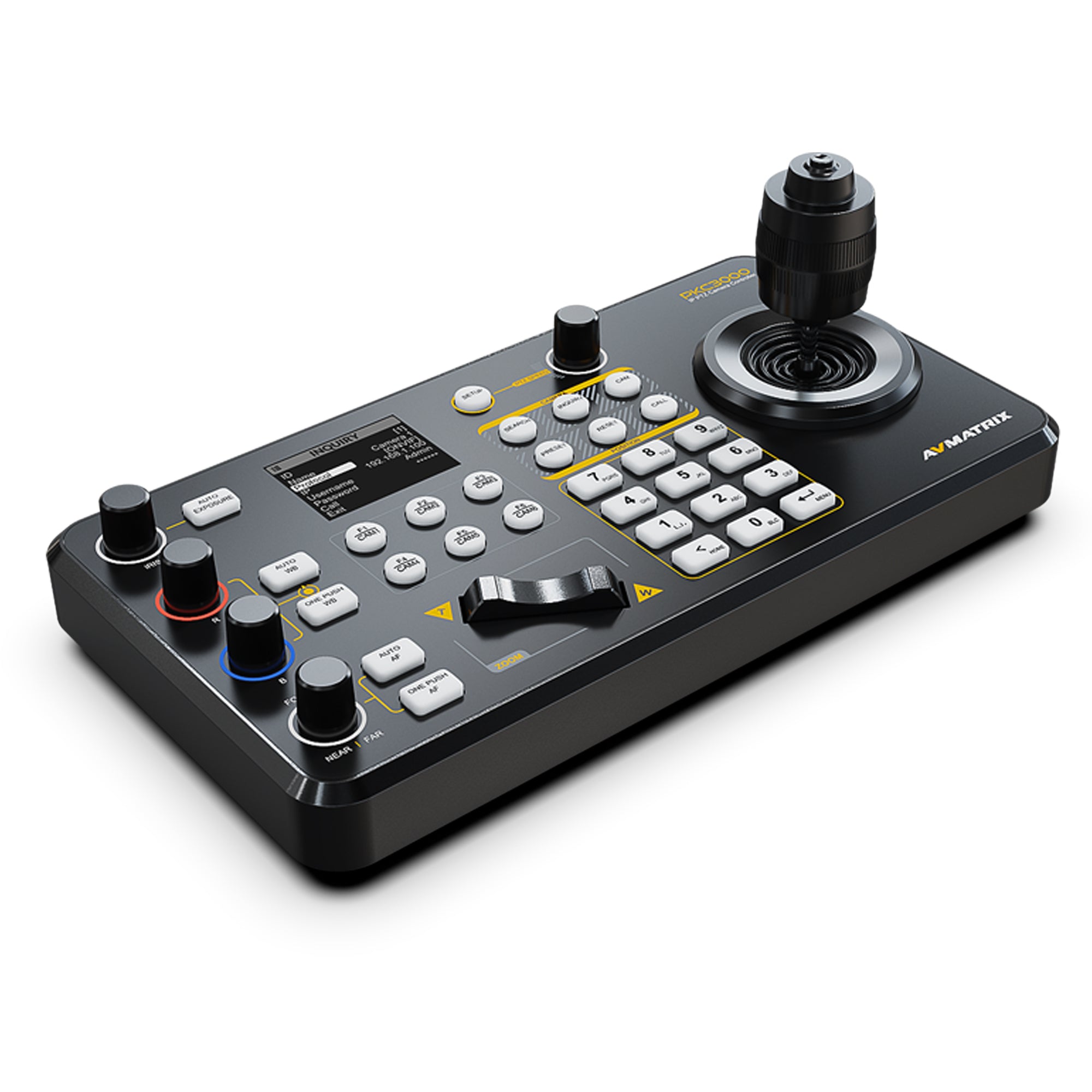 AVMATRIX PKC3000 – Contrôleur Professionnel PTZ IP & Série avec Joystick