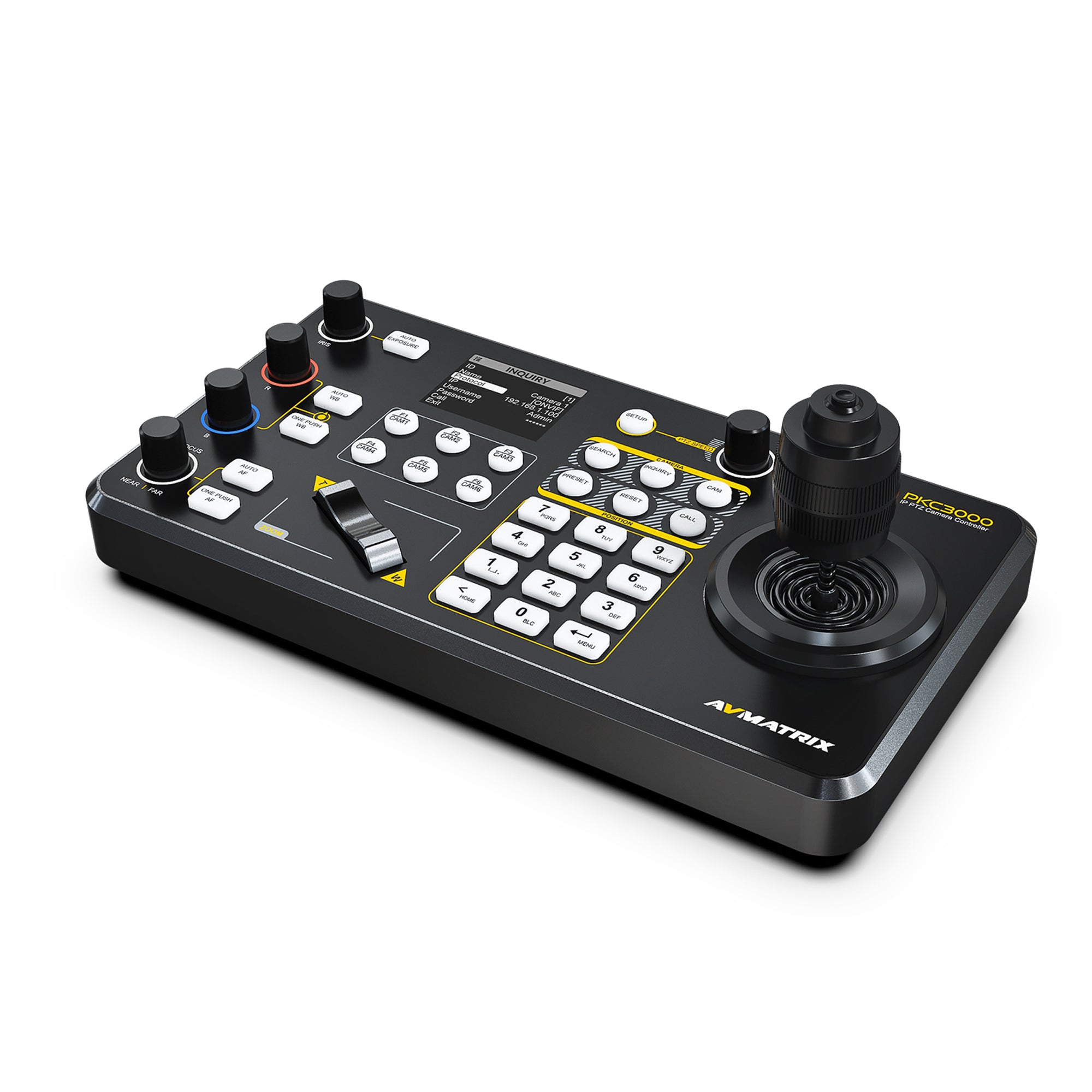 AVMATRIX PKC3000 – Contrôleur Professionnel PTZ IP & Série avec Joystick