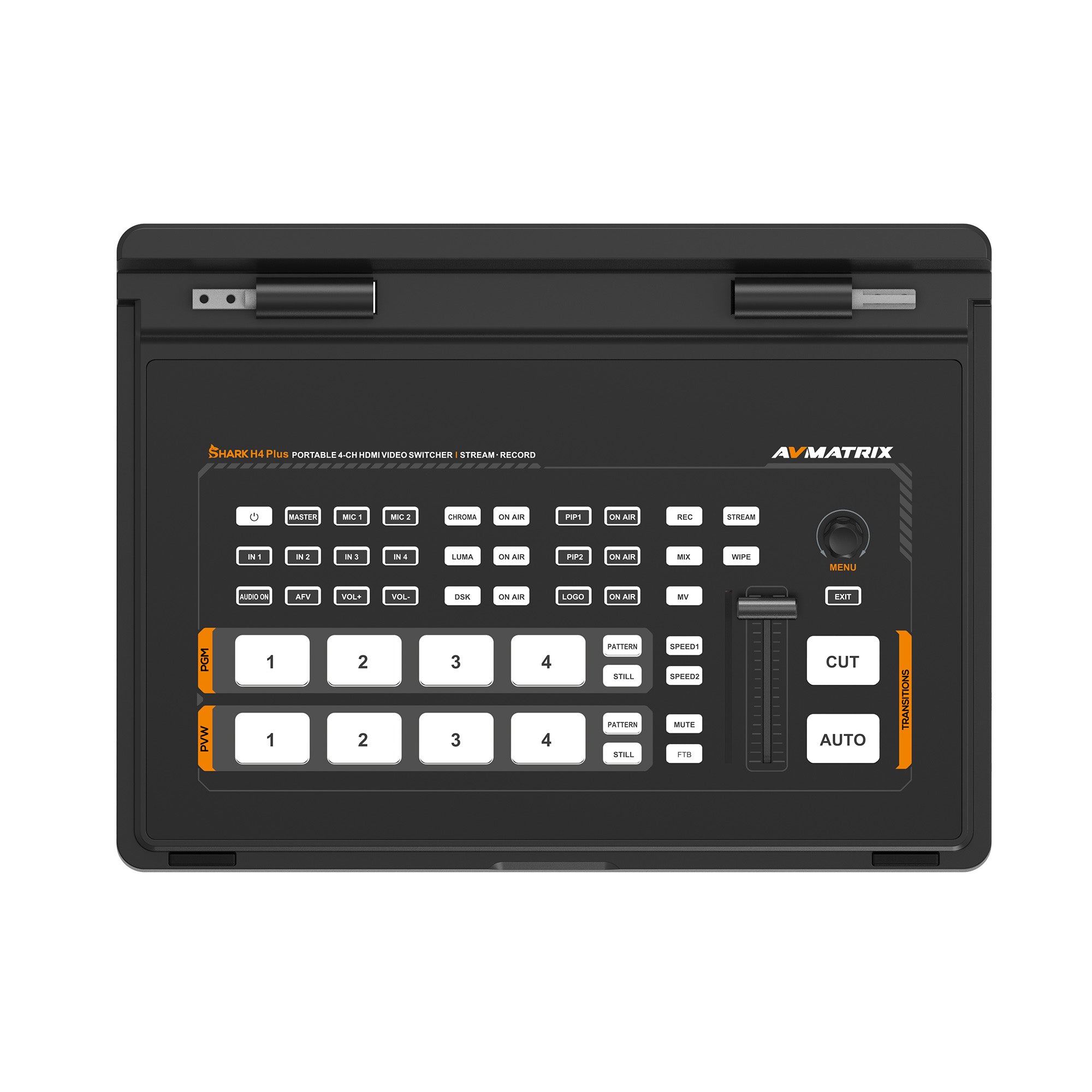 AVMATRIX SHARK H4 PLUS – 4-CH HDMI Video Switcher Professionnel