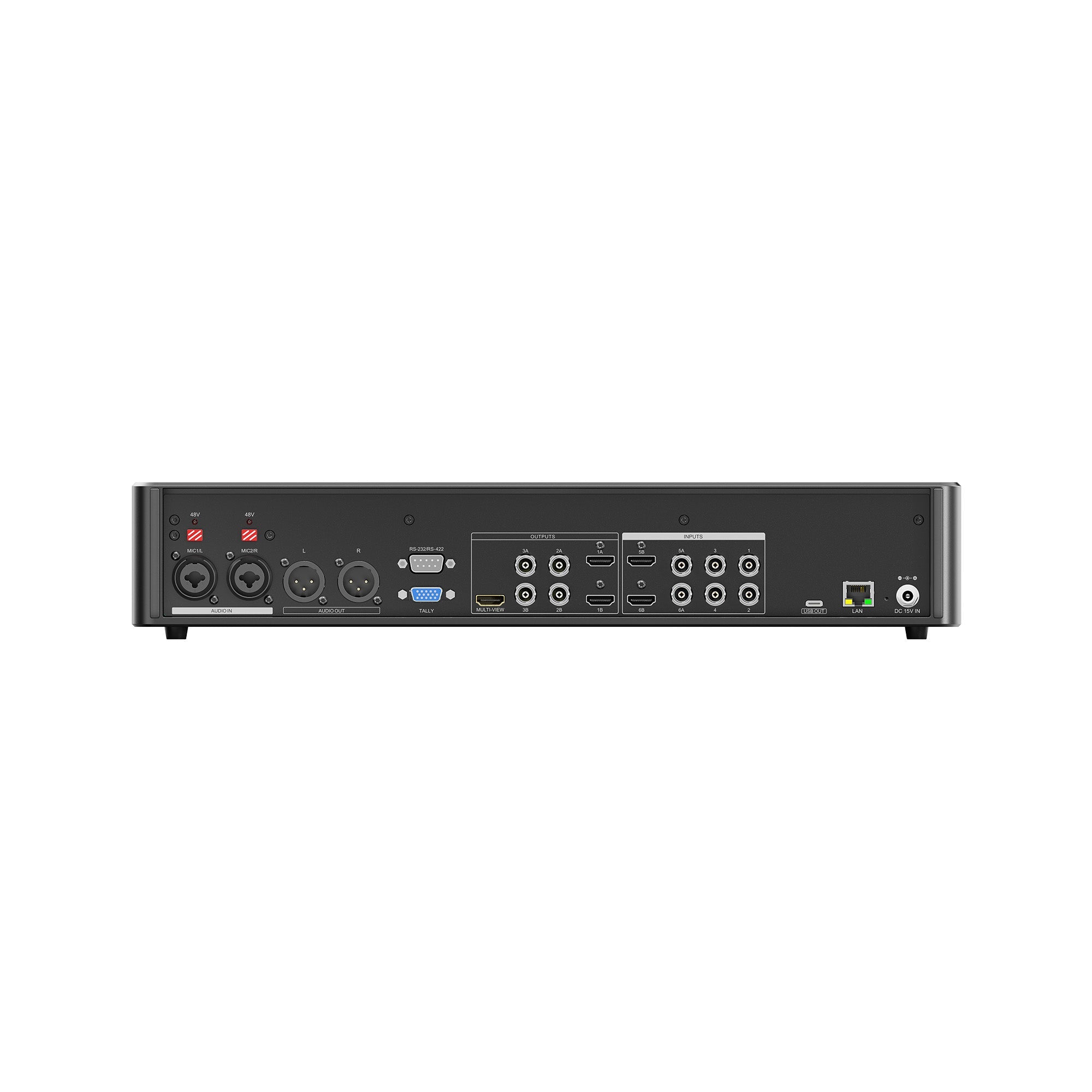 AVMATRIX SHARK S6 PLUS rear panel connections