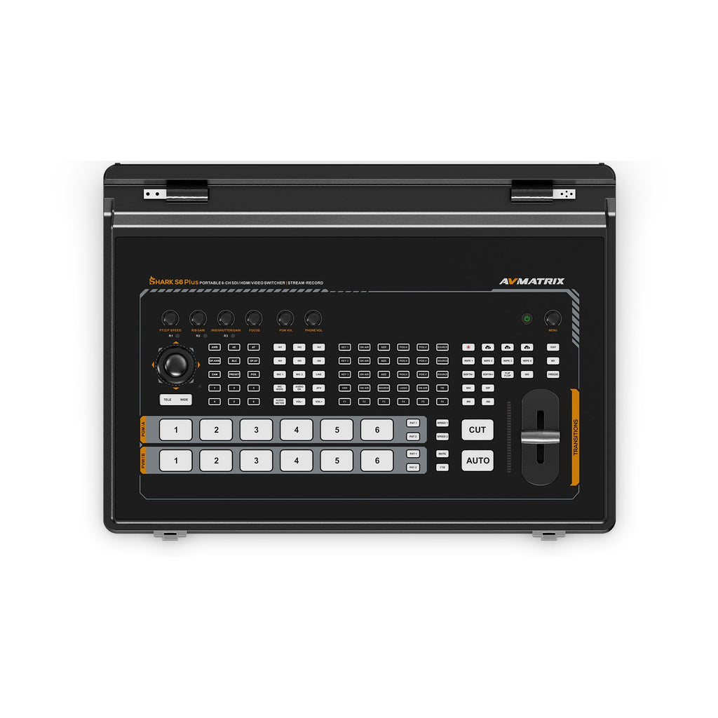 AVMATRIX SHARK S6 PLUS control panel top view