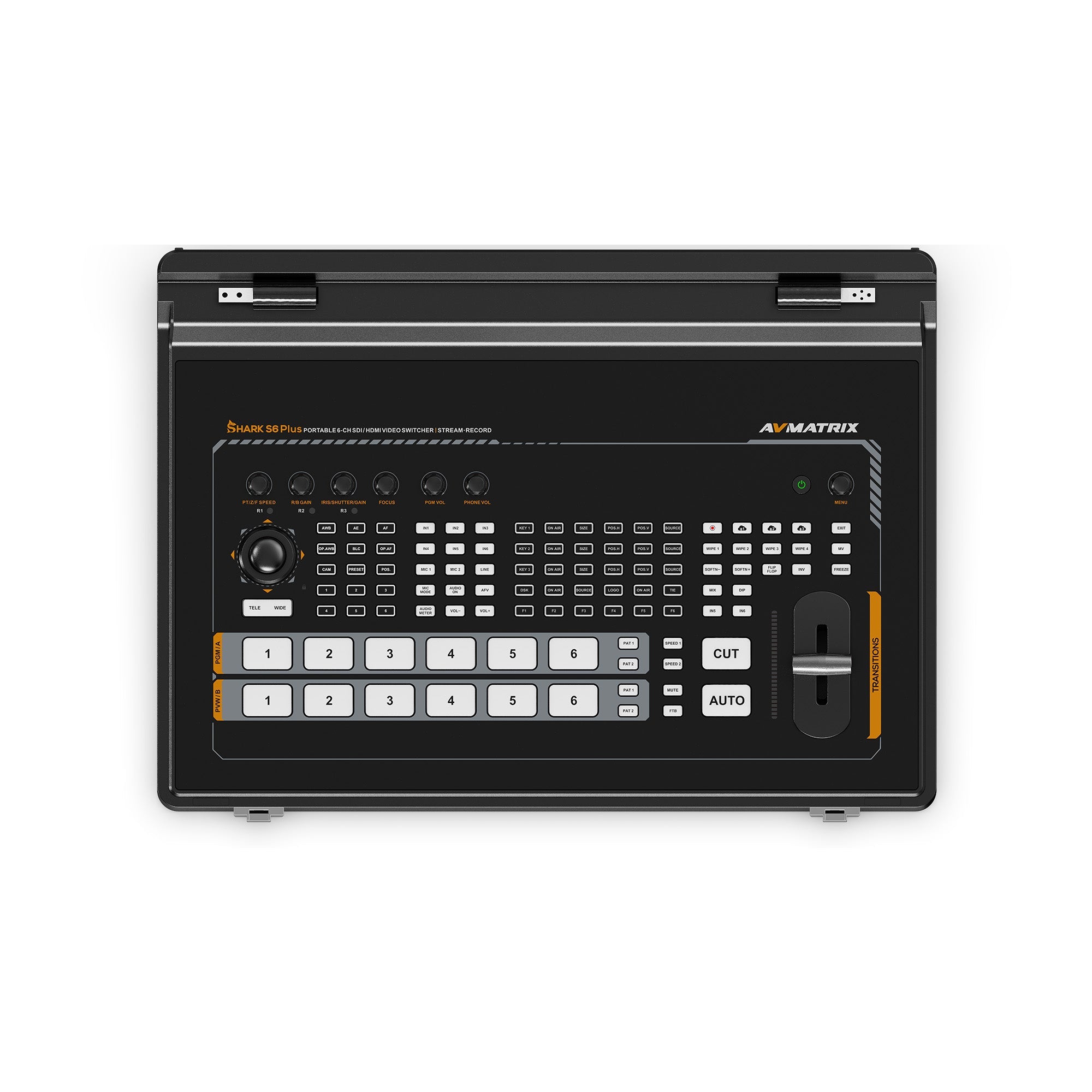 AVMATRIX SHARK S6 PLUS control panel top view