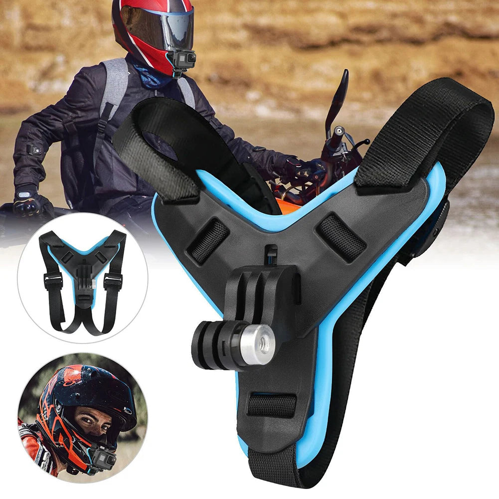 Support de mentonnière de casque de moto,
