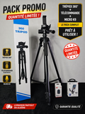 Pack Promo Trépied + Microphone + Télécommande Bluetooth